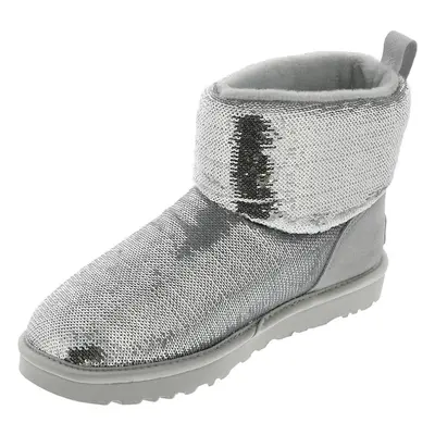 UGG Women's Classic Mini Mirror Ball Boot Silver