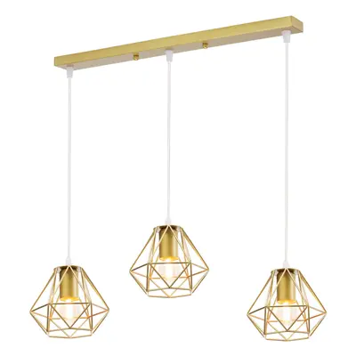 Minimalist Lights Retro Gold Indoor Hanging Light Modern Vintage Pendant Lamp Ã16CM Metal Iron 