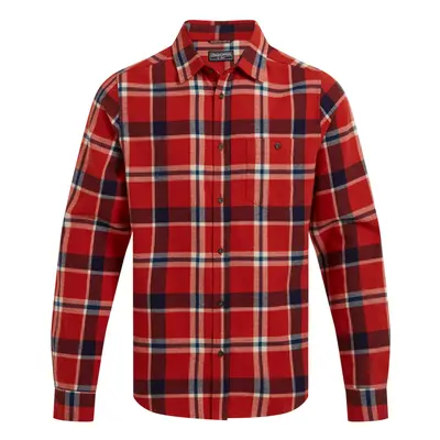 (M, Carnelian/Orange) Craghoppers Mens Gage Long-Sleeved Shirt