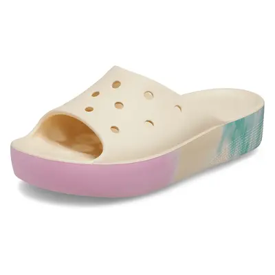 Crocs Women's Classic Slide | Platform Sandals Vanilla/Multi