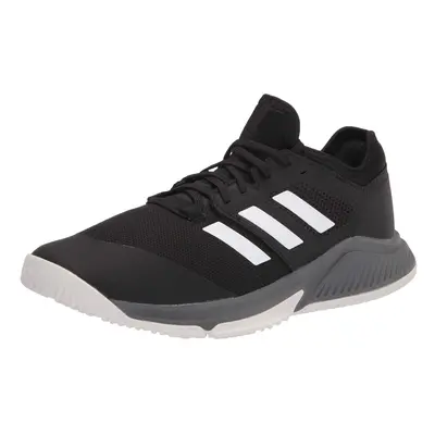 adidas Men's Court Team Bounce Volleyball Shoe Black/White/Grey 13.5