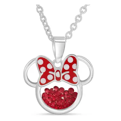 Disney Jewelry for Women and Girls Minnie Mouse July Birthstone Ruby R