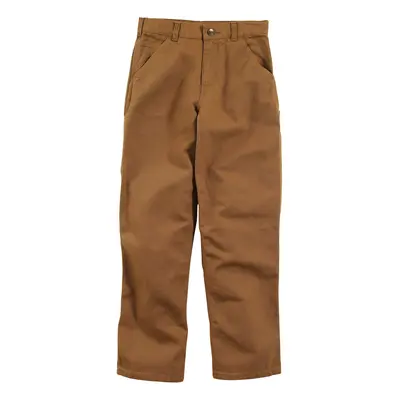 Carhartt Boys' Washed Dungaree Pants (Lined and Unlined) Brown