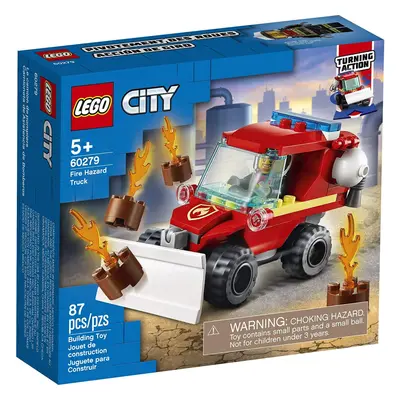 LEGO City Fire Hazard Truck Building Kit; Firefighter Toy That