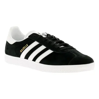 (7 (Adults')) Adidas Originals gazelle leather mens trainers black