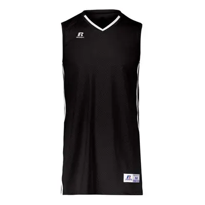 Russell 4B1VTB.BWH.M Youth Legacy Basketball Jersey, Black & White - Medium