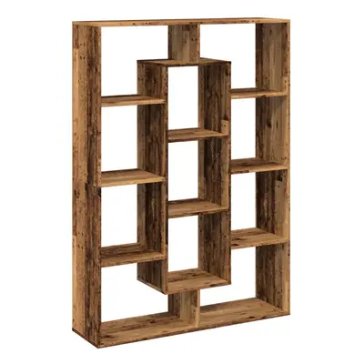 (old wood, x x cm) vidaXL Book Cabinet Bookcase Storage Shelf Bookshelf Book Rack Engineered Woo