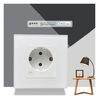 WIFI Wall Power Socket Plug 10A APP Remote Control Voice Control EU Standard Electrical Outlet W