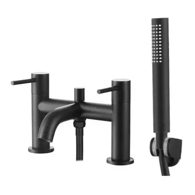 Nes Home Bath Shower Mixer Tap With Handheld Kit Matt Black