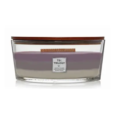 Woodwick Ellipse Scented Candle Amethyst Sky Trilogy 16oz Up to