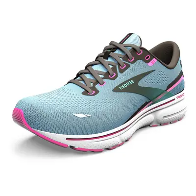 Brooks Women's Ghost Neutral Running Shoe - Blue Bell/Black/Pink