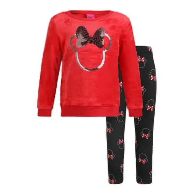 Disney Minnie Mouse Girls Sweater and Legging Pants Set for Toddlers a