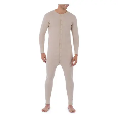 Fruit of the Loom Men's Premium Thermal Union Suit Oatmeal X-Large