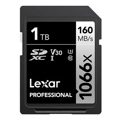 Lexar 1TB Professional 1066x SDXC Memory Card UHS-I C10 U3 V30 Full-HD & 4K Video Up to 160MB/s 