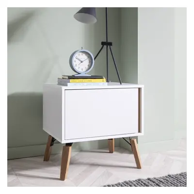 Otto Bedside Table in Classic White