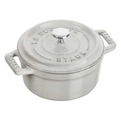 Staub Mini Round Cast Iron Pot - 250ml, White Truffle