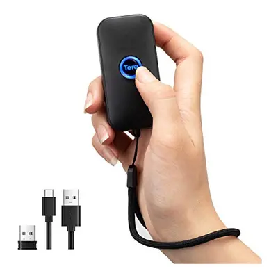 Mini Barcode Scanner Bluetooth 1D Laser Bar Code Scanner Portable Bar Code Reader 3-in-1 USB Wir