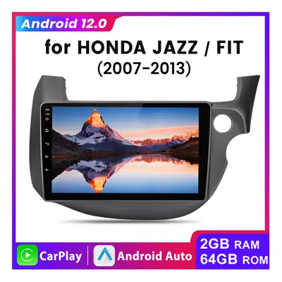 64G For Honda JAZZ/FIT Carplay Android12 Car Radio GPS Sat Nav