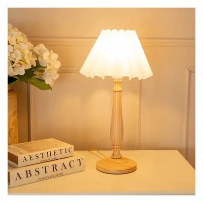 ValueLights Victoria Sage Scallop Taper Shade White Table Lamp & Bulb