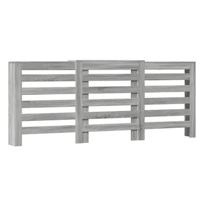 vidaXL Radiator Cover Heater Cover Radiator Shelf Grey Sonoma Engineered Wood