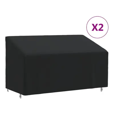 (175 x x 68/94 cm) vidaXL 3-Seater Bench Covers Outdoor Bench Seat Cover pcs 420D Oxford Fabric