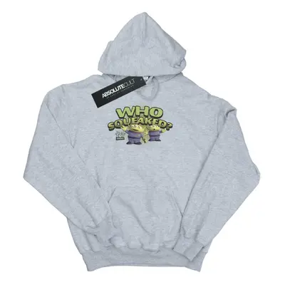 (M, Heather Grey) Disney Mens Toy Story Who Squaeaked? Hoodie