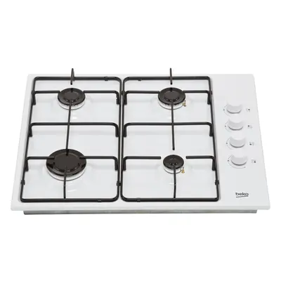 Beko HIBG64120SW 61cm Gas Hob - White