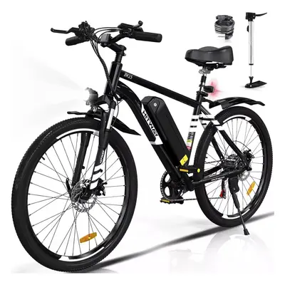 (Black) HITWAY BK15 26" Tire 250W Electric Mountain Bike