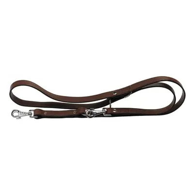 training belt Vip GA18 cm leather/stainless steel dark brown