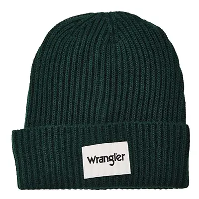 Wrangler Men's Rib Beanie hat, Black, One Size