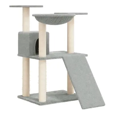 (light grey) vidaXL Cat Tree with Sisal Scratching Posts cm Pet Supply Multi Colours