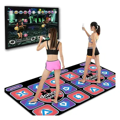 Double Dancing Mat Double User Wired Dance Mat Game Non-slip With Remote Controller Multi-functi