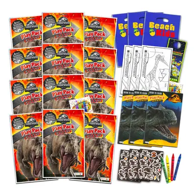 Jurassic World Party Favors Pack ~ Bundle of Jurassic World Play Packs Filled with Stickers Colo