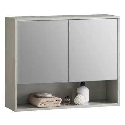 SoBuy BZR134-NG, Mirror Cabinet Bathroom Wall Mounted Cabinet