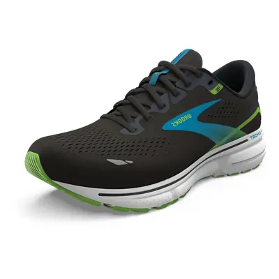 Brooks Men's Ghost Neutral Running Shoe - Black/Hawaiian Ocean/Gree