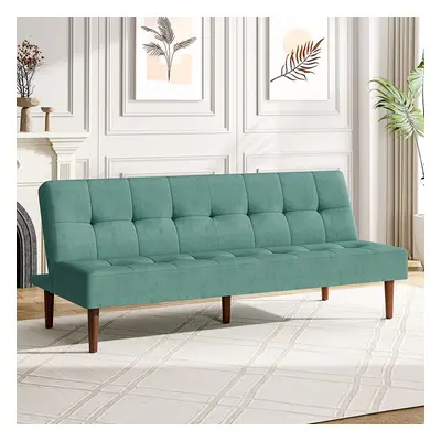 (Dark Green) Contemporary Convertible Sofa Bed