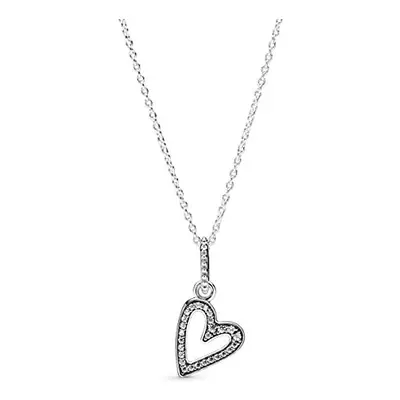 Pandora Necklace 398688C01-50 Sterling silver Woman Heart