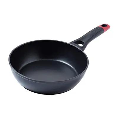 Pyrex Optima Deep Frying Pan Non Stick Coating with Handle 26cm Black