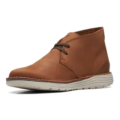 Clarks Mens Brahnz Mid Oxford Boot Tan Nubuck