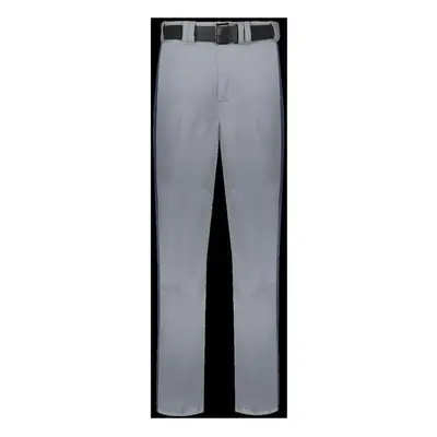 Russell R14DBM.B9N.S Adult Piped Change Up Baseball Pant, Baseball Gray & Navy - Small