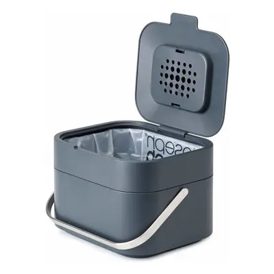 Joseph Joseph Intelligent Waste, Stack Food Waste Caddy with Odour Filter - Graphite