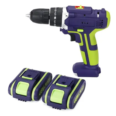 (AU Plug) 100-240V 50Nm In Electric Hammer Drill Cordless Drill Double Speed Power Drills