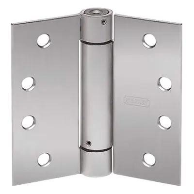 STANLEY 2060R 4X4 26D STL Spring Door Hinge Satin Chrome Steel 4""