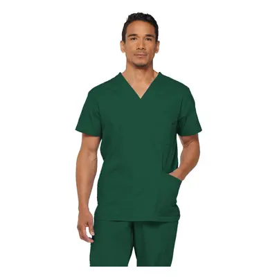 Dickies mens Big & Tall V-neck Double Chest Pocket Top medical scrubs