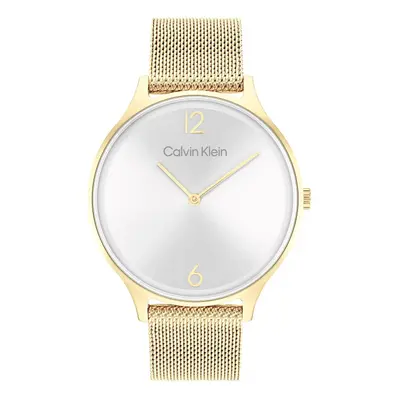 Calvin Klein Women's Quartz Ionic Gold Plated Steel and Mesh Bracelet