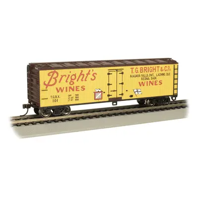 Bachmann Trains - 40' Wood Side Reefer - BRIGHT'S WINES - HO Scale