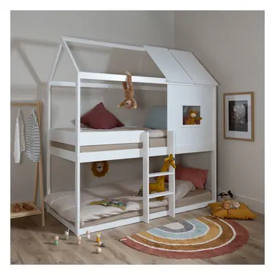 Luka Treehouse Midsleeper Bed in Classic White