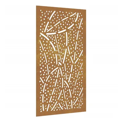 vidaXL Garden Wall Decoration Wall Art Wall Decor Corten Steel Leaf Design