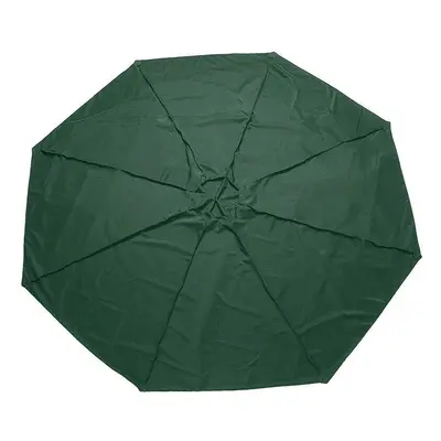 (Green) 3m Outdoor Umbrella Canopy Replacement Fabric Garden Parasol Roof For Arm Sun Cover