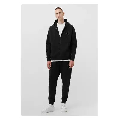 (Large) Nike Air Jordan Fleece Logo Tracksuit Set Black